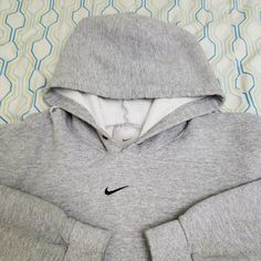 Vintage 90s Nike Center Swoosh Hoodie Gray Travis Scott Embroidered Logo Check Tagged Size Small, Fits Closer To A Size Xs (See Measurements In Description) Has Some Marks On One Sleeve Has A Tare On One Sleeve And On The Neck By The Hood (See Pictures) Missing Drawstring Rare Hoodie True Vintage From The 90s Gray Tag Measurements: -Pit To Pit: 20 Inches -Collar To Bottom Seam: 23 Inches -Sleeve Length: 19.5 Inches Nike 90s Vintage Hoodie, Nike Center Swoosh Hoodie, 90s Nike, Travis Scott, The 90s, Grey Hoodie, True Vintage, Nike Men, Vintage 90s