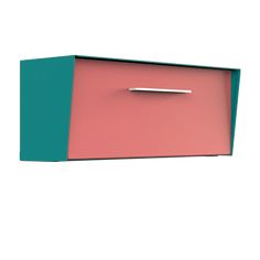 This mid-century modern wall mounted mailbox design with an angled housing reflects the lines and colors of our original Modbox mailbox. The dimensions are reminiscent of mailboxes produced in the 50s and 60s when the ranch-style house, with a long low profile, was popular with the booming post-war middle class. The Housing (shell), Letter Box (door), and Handle can be the same color or you can mix and match from any of the thirteen colors! Add even more color with the optional letter tray. Neve Modern Mailbox Ideas Wall Mount, Modern Mailbox Ideas, Mid Century Modern Mailbox, Modern Mailbox, Mailbox Ideas, Mailbox Design, Letter Tray, Ranch Style House, Wall Mount Mailbox