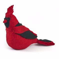 Handmade Hand Felted Wool Christmas Tree Topper - Cardinal - Arcadia Home Cardinal Tree, Wool Christmas Tree, Handmade Kids Toys, Best Christmas Tree, Felt Tree, Heritage Crafts, Christmas At Home, Handmade Christmas Tree, Stocking Tree