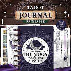 the moon made me do it tarot journal printables are available for purchase