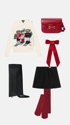 Winter chic, upper east style New Preppy Outfits, Ralph Lauren Christmas Outfit, Christmas Mass Outfit, Nutcracker Outfit, Old Preppy, Christmas Outfits Aesthetic, Classy Christmas Outfit, Chic Christmas Outfit, Fashion Outfits Cute