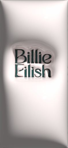 the logo for billie ellis is shown in black and white, as well as green lettering