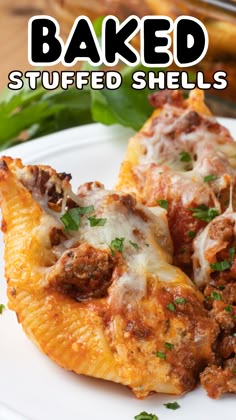 These deliciously cheesy Baked Stuffed Shells are filled to the brim with three types of cheese, then topped with a meat sauce and more mozzarella. Baked to golden brown perfection, these stuffed shells never get old! You’ll want to add these stuffed pasta shells to your regular meal rotation! Baked Stuffed Shells, Meal Rotation, Stuffed Pasta, Pasta Shells, Stuffed Shells Recipe, Beef Meat, Favorite Recipes Dinner, Pasta Dinners, Pasta Dinner Recipes