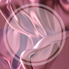 an abstract pink background with white circles and wavy lines on the bottom right corner, as well as a circular design in the middle