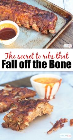 the secret ribs that fall off the bone are delicious and easy to make with only three ingredients