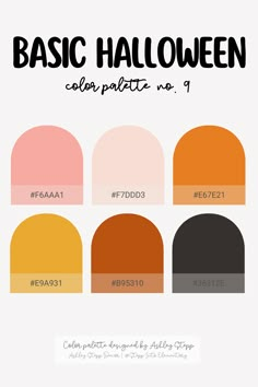 the color scheme for basic halloween colors