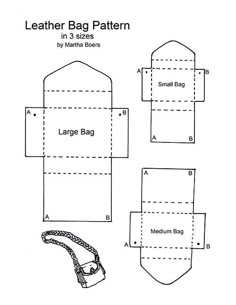 an image of a bag pattern with instructions to make it in the shape of a purse