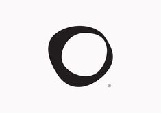 the letter o is shown in black and white, with an oval on it's side