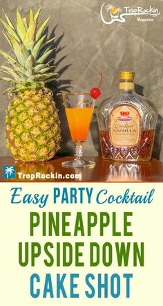 pineapple upside down cake shot recipe