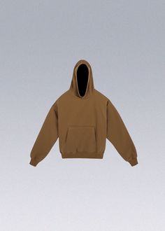 a brown hoodie is flying through the air