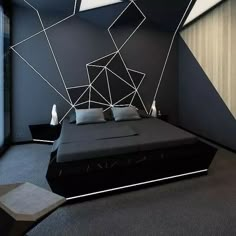 Minimalistic Room, Mens Bedroom Decor, Black Bedroom Design, Mens Bedroom, Bedroom Setup, Room Painting