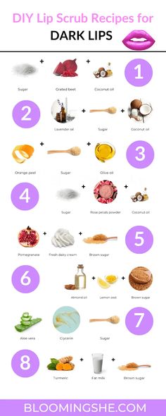 8 DIY Lip Scrub for Dark Lips: Get Pink and Soft Lips Diy Lip Scrub For Pink Lips, Lip Scrub For Pink Lips, Lip Scrub For Dark Lips, Lips Scrub Diy, Exfoliating Lip Scrub Diy, How To Make Lip Scrub, Diy Lush Lip Scrub, Diy Lip Scrub, Pink Lip Scrub