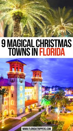 9 Magical Christmas Towns in Florida Things To Do Christmas, Florida In December, Christmas In Florida, Best Christmas Vacations, Christmas Travel Destinations, Christmas Towns, Christmas Things To Do, Florida Holiday