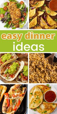 easy dinner ideas that are great for the whole family