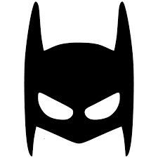 the batman symbol is shown in black and white