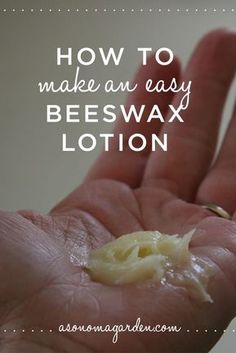 Hand Lotion Recipe, Olive Oil Lotion, Beeswax Lotion, Beeswax Recipes, Lotion Recipe, Diy Lotion, Diy Cosmetics, Homemade Remedies