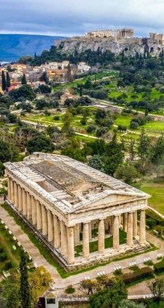 an aerial view of the acrobatic temple in rome, italy with text overlay