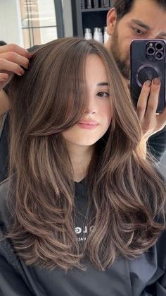 Gorgeous trendy hairstyle ideas | Bangs hairstyle ideas | Easy hairstyle Haircuts For Long Hair With Layers, Medium Layered Haircuts, Long Layered Haircuts