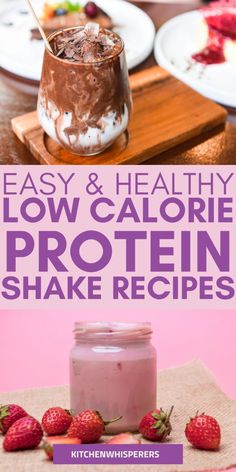 low calorie protein shake recipe in a jar