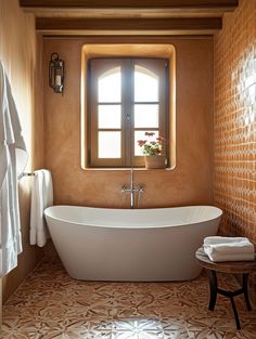 Elegant Terra Cotta Tile Bathroom Ideas Spanish Bathroom Hacienda Style, Portugal Apartment, Tile Bathroom Ideas, Terra Cotta Tiles