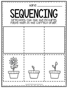 a printable worksheet to help students learn how to write and draw flowers