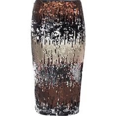 River Island Silver metallic sequin pencil skirt ($64) ❤ liked on Polyvore featuring skirts, midi skirts, silver, women, sequin skirts, fitted pencil skirt, silver sequin skirt, mid calf skirts and silver pencil skirt Metallic Skirts, Silver Sequin Skirt, Fitted Skirts, Sequin Pencil Skirt, Mid Calf Skirt, Skirt Pencil, Tube Skirt