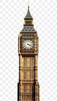 the big ben clock tower towering over london england, hd png clipart with transparent background