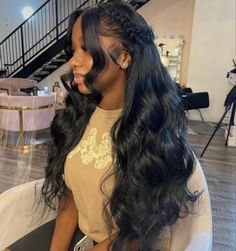 Frontal Wig Hairstyles, Birthday Hairstyles, Fest Outfits, Quick Weave Hairstyles, Birthday Hair, Protective Hairstyles Braids, Frontal Hairstyles, Pretty Braided Hairstyles, Lace Front Human Hair Wigs