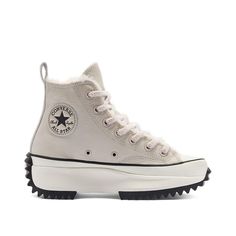 Converse Cozy Club Run Star Hike High Top Lt Orewood Brown/Silt Red 169550C. Converse One Star Platform, Run Star Hike High Top, Converse Run Star Hike, Converse Run, Run Star Hike, Converse Run Star, Converse One Star, Platform Sneaker, Brown Canvas