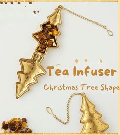 tea infuser christmas tree shape with chain