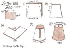 the instructions for how to make a lamp shade