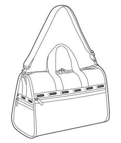 Shoulder Bag Drawing, Creative Bag, Weekender Bags, Leather Bag Pattern