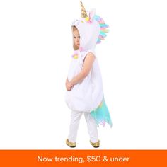 in stock Unicorn Costume, Costume Parties, Mythical Creature, He Or She, Shoe Covers, Body Suit, Mythical Creatures, Costume Party, Kids Wear