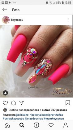 Art Nails, Nails Inspiration, Nail Art, Nails, Makeup, Gold