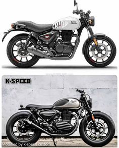 two different views of the same motorcycle