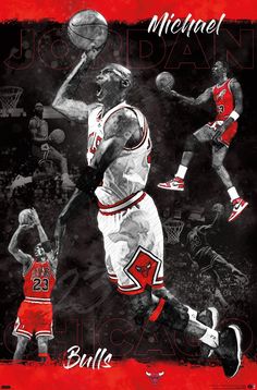 an image of michael jordan and the chicago bulls