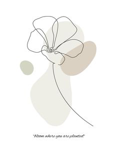 a drawing of a flower on a white background