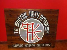 Hand painted business sign for TK Martial Arts! Grappling, Business Signs, Martial Arts