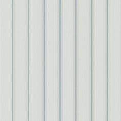 a white and blue striped wallpaper with vertical stripes