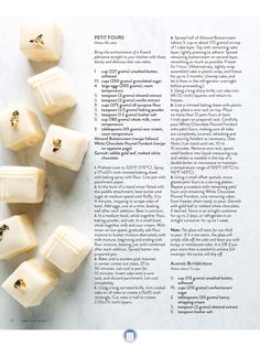 an article in the food and wine magazine features pieces of white chocolate with gold rings on them