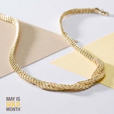 Celebrate #MayisGoldMonth with this stunning statement necklace from Zales Necklaces Bracelets, Gold Jewelry, Personal Style, Statement Necklace, Gold Necklace