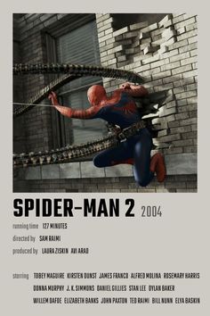 the amazing spider - man 2 movie poster is shown in this image, it looks like he