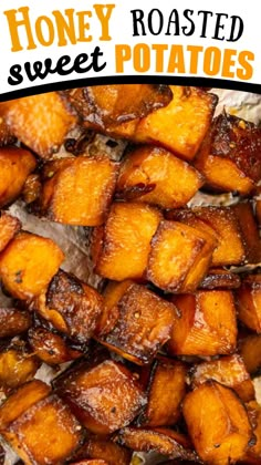 honey roasted sweet potatoes are the perfect side dish for any meal or appetizer