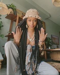 Earthy Style Clothes, Earthy Aesthetic Outfits, Hair Like Wool, Braids Locs, Ig Aesthetic, Woman Outfit