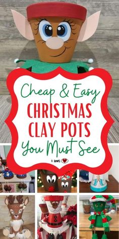 christmas clay pots with the words cheap and easy christmas clay pots you must see