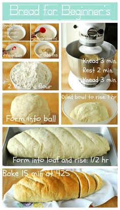 instructions to make bread for beginners