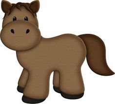 a brown horse standing on top of a white background