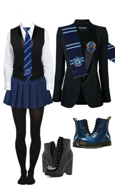 Ravenclaw Uniform Aesthetic, Harry Potter School Uniform