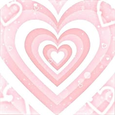 two hearts in the middle of pink and white