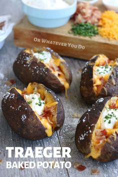 Easy Baked Potatoes, Best Baked Potatoes, Easy Baked Potato, Best Baked Potato, Bbq Pork Ribs, Bbq Shrimp